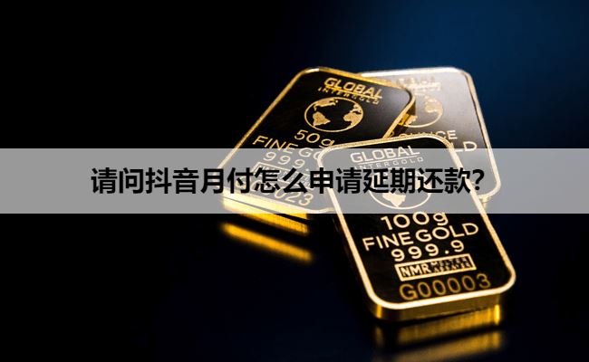 请问抖音月付怎么申请延期还款？3天延期还款无需申请