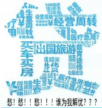 等本等息；等额本息；先息后本；随借随还；一次性还本付息；一次性付息，后等额还本