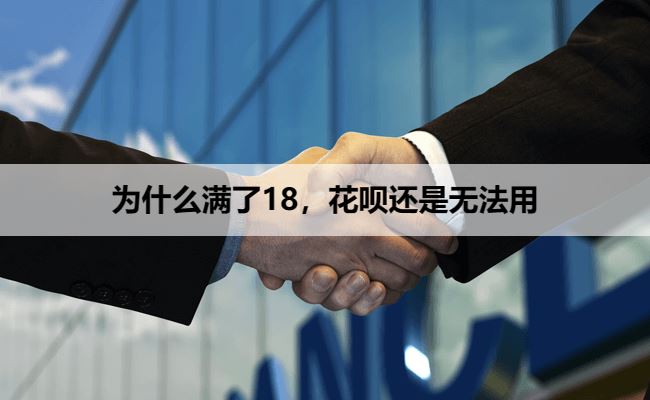 为什么满了18，支付宝花呗还是用不了？