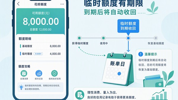 花呗临时额度领取入口与到期日说明