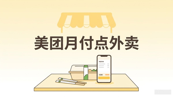 美团月付在收银台支付外卖订单的使用场景
