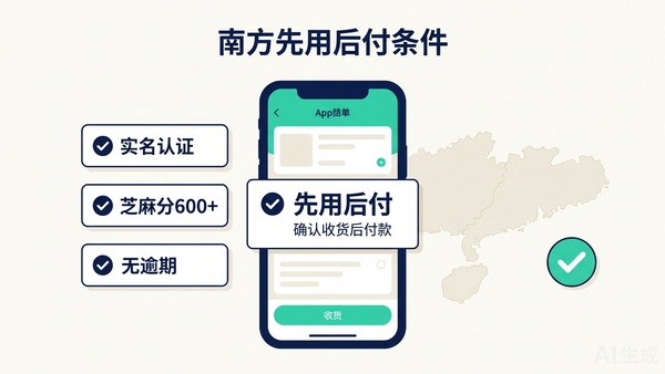 南方先用后付三个开通条件与常见误会示意插图